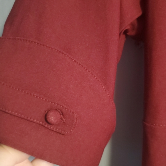 Unique Vintage Burgundy Delores Swing Dress - Picture 5 of 9